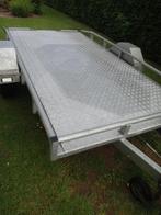 Platte aanhangwagen, Ophalen, Gebruikt