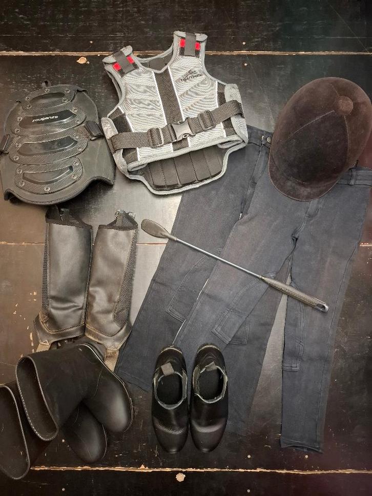 Equipement équitation enfant, Dieren en Toebehoren, Paardrijkleding, Gebruikt, Kinderen, Schoeisel, Ophalen