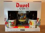 Duvel Fake box met glas en 4 flesjes uit 2021, Verzamelen, Ophalen, Zo goed als nieuw, Glas of Glazen, Duvel