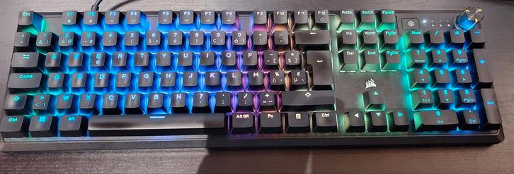Clavier Gaming Corsair K70 RGB CORE Mechanical, Informatique & Logiciels, Claviers, Comme neuf, Azerty, Filaire, Clavier gamer