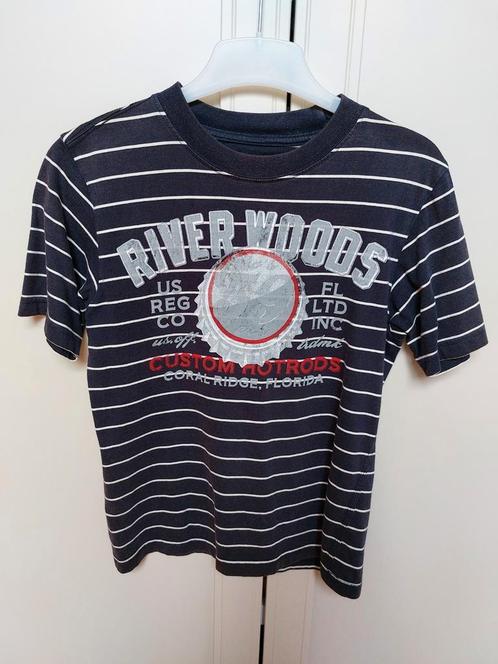 Zeer mooie T-Shirt van het kwaliteitsmerk 'River Woods'  10j, Kinderen en Baby's, Kinderkleding | Maat 140, Zo goed als nieuw