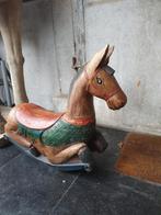 Vintage Massief Houten Hobbelpaard, Antiquités & Art, Antiquités | Jouets, Enlèvement