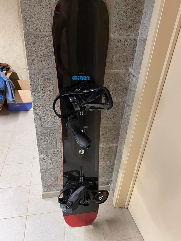 Snowboard Burton gatekeeper 163 incl bindingen, Sport en Fitness, Snowboarden, Zo goed als nieuw, Board, Ophalen