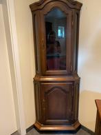 Vitrine hoekkast 1 delig, Huis en Inrichting, Met deur(en), Eikenhout, 50 tot 100 cm, Zo goed als nieuw