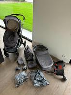 Grijze Kinderwagen Maxi-Cosi met veel accessoires, Kinderen en Baby's, Kinderwagens en Combinaties, Gebruikt, Verstelbare duwstang