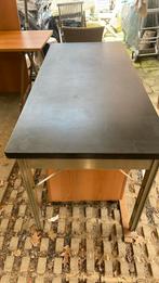 Grande table métallique , plateau plastifié, Gebruikt, Metaal of Aluminium, Industriel, 75 cm of meer