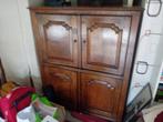 TV kast, Ophalen, 100 tot 150 cm, Eikenhout, 50 tot 100 cm