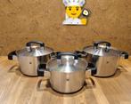 BK RVS Kookpotten Set (3-delig), Huis en Inrichting, Keuken | Potten en Pannen, Ophalen