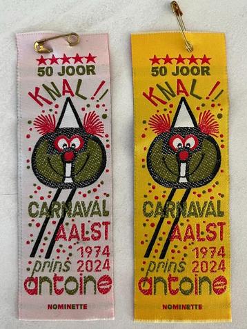 Aalst Oilsjt Carnaval 2 x nominette prins Antoine 1974-2024 beschikbaar voor biedingen