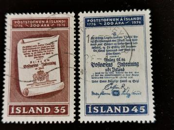 Islande 1976 - Création d'une poste en Islande, Enlèvement ou Envoi, Islande, Affranchi