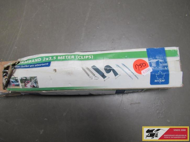 stormband 2x 3,5 mtr met haken en veren nr. 1750, Caravans en Kamperen, Caravanaccessoires, Gebruikt, Ophalen of Verzenden
