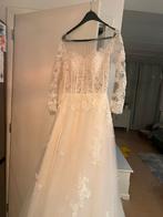 Magnifique robe de mariée avec robe sisie en dentelle, Comme neuf, Enlèvement ou Envoi, Blanc