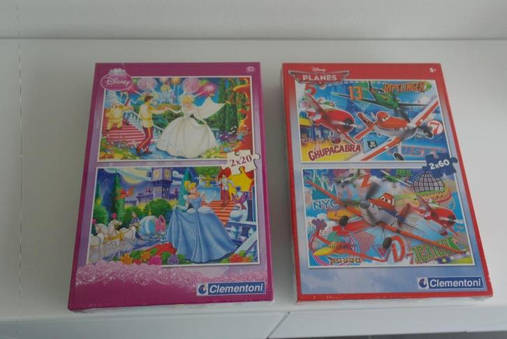puzzel assepoester 2 x 20 st puzzel planes 2 x 60 st (nieuw), Kinderen en Baby's, Speelgoed | Kinderpuzzels, Nieuw, Ophalen of Verzenden