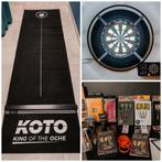 Lot fléchettes - darts : Cible + fléchettes + accessoires, Sport en Fitness, Darts, Ophalen, Zo goed als nieuw, Pijlen
