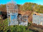 kooien IBC brandhout + pannen opslag plastiek - metal, 3 tot 6 m³, Ophalen