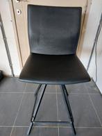 Hoge stoel lederlook, Huis en Inrichting, Ophalen, Gebruikt, Zwart, Leer