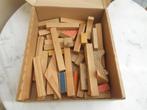 ancien jeu de construction en bois ,48 pieces, Utilisé, Enlèvement ou Envoi