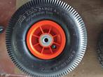 Massief steekwagen wiel 4.10/3.50-4(35-x10) as Ø 16 mm, Doe-het-zelf en Bouw, Transportwagens, Ophalen, Nieuw, Steekwagen