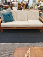 Vintage bank driezits Deens jaren 70 teak, Huis en Inrichting, Ophalen, Gebruikt, Vintage, Driepersoons