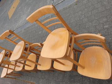 Mooie houten stoelen thonet stijl 10 stuks  beschikbaar voor biedingen