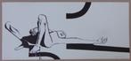 OCTAVE LANDUYT / FIGURATIE / ZW-W LITHO / 19x43cm / SIG, Antiek en Kunst, Kunst | Litho's en Zeefdrukken, Ophalen of Verzenden
