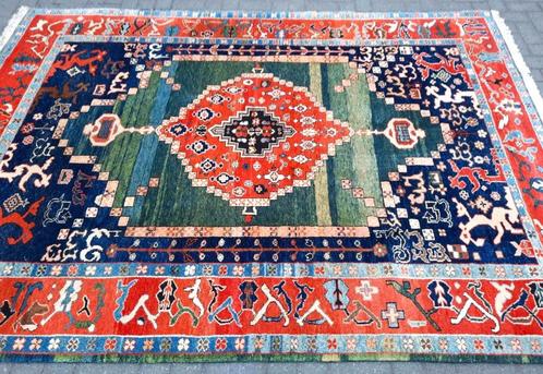 Prachtige Kazak handgeknoopt Nomaden tapijt-Abrash-300x210cm, Antiek en Kunst, Antiek | Tapijten, Tafelkleden en Textiel, Ophalen of Verzenden