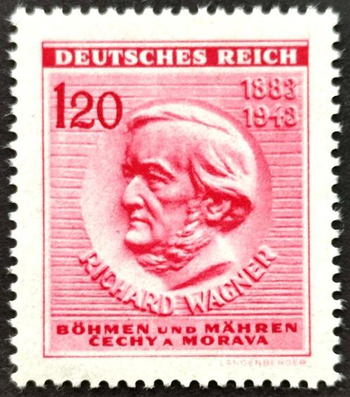 Dt.Reich: 130ste verjaardag Richard Wagner 1943 POSTFRIS, Timbres & Monnaies, Timbres | Europe | Allemagne, Non oblitéré, Autres périodes
