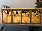 Lustre bois led vintage, Zo goed als nieuw, Hout