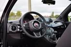 Fiat 500 1.0 Hybrid, Navi/CarPlay/Cruise/PDC/Airco/NEW, Auto's, Fiat, Voorwielaandrijving, 4 zetels, Stof, Zwart