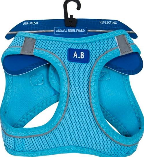 Animal Boulevard Air-Mesh Comfortharnas Blauw 9 kg, Dieren en Toebehoren, Hondenhalsbanden en Penningen, Nieuw, Ophalen