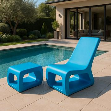 Fauteuil Jellyfish Quinze & Milan + voetenbank beschikbaar voor biedingen