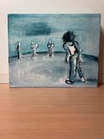 Schilderij: olieverf op canvas, Ophalen