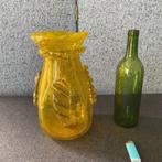 Oude glazen fotofoor van bubbelglas type Biot 29cm, Ophalen, Glas