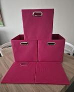Set van 4 opvouwbare stoffen dozen van 30 bij 30 cm hoog, Ophalen of Verzenden, Zo goed als nieuw