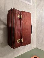 Vintage lederen boekentas Arpello, Handtassen en Accessoires, Tassen | Schooltassen, Ophalen, Gebruikt