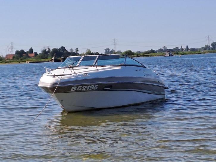 prachtige goed onderhouden sportcruiser, Watersport en Boten, Motorboten en Motorjachten, Gebruikt, Polyester, 6 tot 9 meter, Benzine