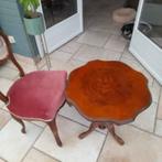 Ensemble gueridon et chaise, Antiek en Kunst, Ophalen