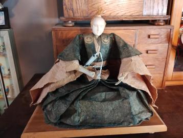  Samouraï japonais - statue/poupée en papier fait main.