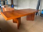 Grote MDF tafel met kersenhout-look, Huis en Inrichting, Tafels | Sidetables, Ophalen, Gebruikt, Overige vormen, Overige materialen
