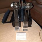 Chandeliers (2) en verre (cristal ? ). 25 cm de haut., Enlèvement ou Envoi