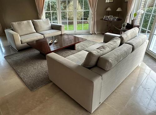 Minotti zitbanken, Huis en Inrichting, Zetels | Zetels en Chaises Longues, Zo goed als nieuw, Tweepersoons, 200 tot 250 cm, Ophalen