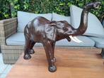 Vintage 60/70 leren olifant, Antiek en Kunst, Ophalen