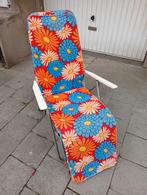 Transat bain de soleil chaise longue power flower, Enlèvement, Utilisé