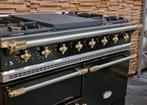 🔥Luxe Fornuis Lacanche 100 cm zwart messing 3 ovens, 60 cm of meer, 5 kookzones of meer, Vrijstaand, 90 tot 95 cm
