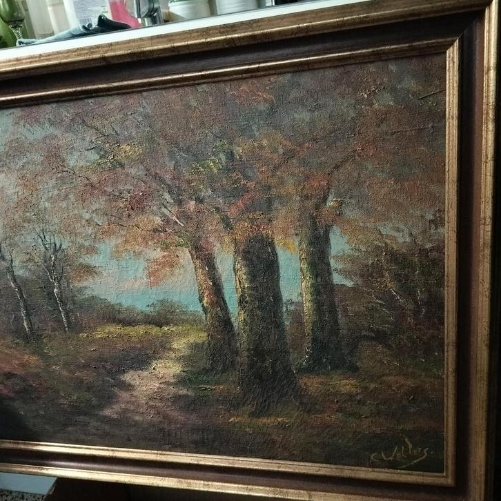 Herfst landschap, Antiquités & Art, Art | Peinture | Classique, Enlèvement ou Envoi