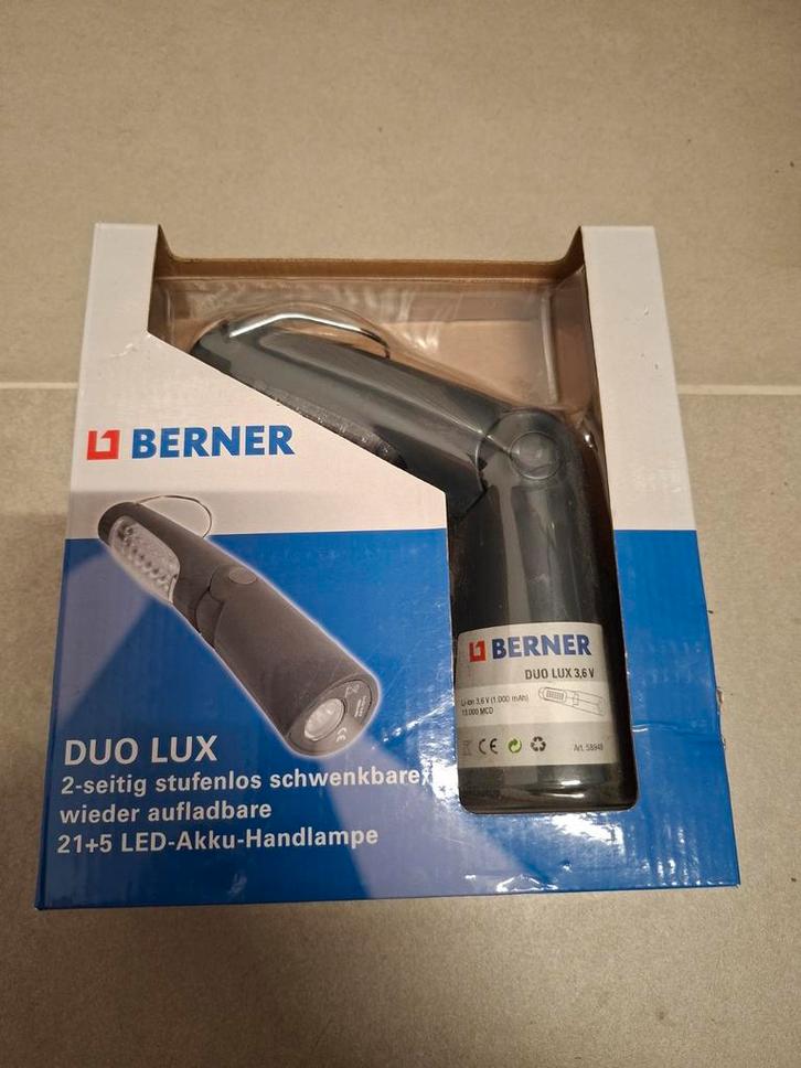 Berner Duo Lux LED-werklamp, Doe-het-zelf en Bouw, Bouwverlichting, Lamp, Ophalen of Verzenden