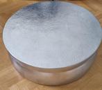 Salontafel van gehamerd aluminium in zilver | Maison du Mond, 50 tot 100 cm, Minder dan 50 cm, Rond, Gebruikt