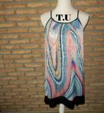 (66) -robe colorée femme t.unique - vivo moda -, Kleding | Dames, Jurken, Overige kleuren, Zo goed als nieuw, Boven de knie, Vivo moda
