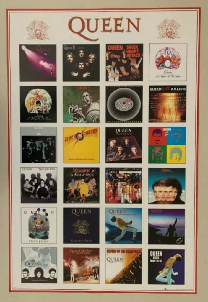 Queen official poster nieuw  5 stuks  NOTK, Cd's en Dvd's, Cd's | Pop, Nieuw in verpakking, Ophalen
