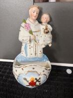 STATUE BENITIER RELIGIEUX VINTAGE SAINT ANTOINEDE PADOUE, Antiquités & Art, Antiquités | Objets religieux, Enlèvement